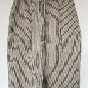 Tubino anni '80 in puro lino a vita alta Max Mara