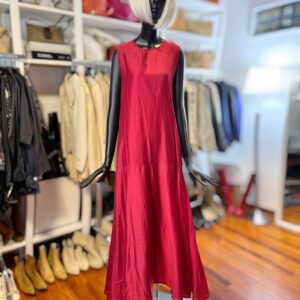 Abito maxi color ciliegia, taglia S