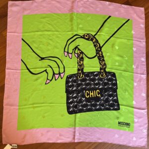 Foulard in seta Moschino