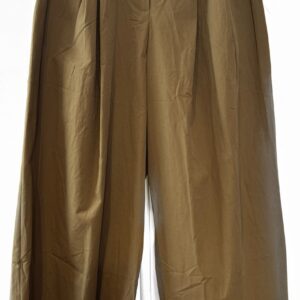 Pantalone in popeline kaki taglia M