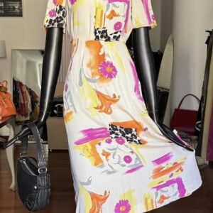 Abito sartoriale in seta vintage taglia M