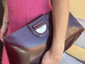 Clutch in pelle bordeaux Guy Laroche