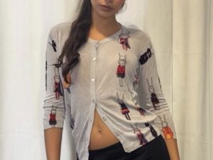 Micro cardigan anni 2000 in filo sottile t XS