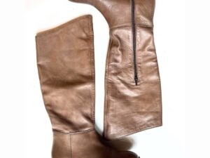 Stivale in nappa taupe