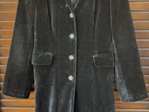 Soprabito in velluto nero Blunauta