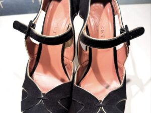 Sandali in velluto e pelle TwinSet